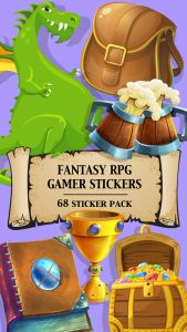 Fantasy RPG Gamer Sticker Pack