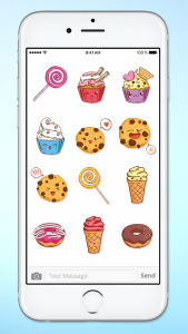 cute sweets sticker pack