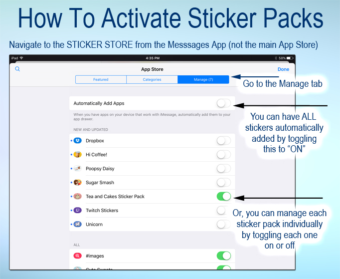 STILL CAN’T SEE YOUR STICKER PACK?